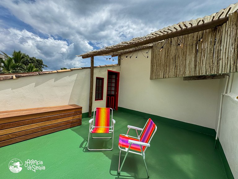 Chalé para 4 pessoas, 150m da praia em Ilhabela