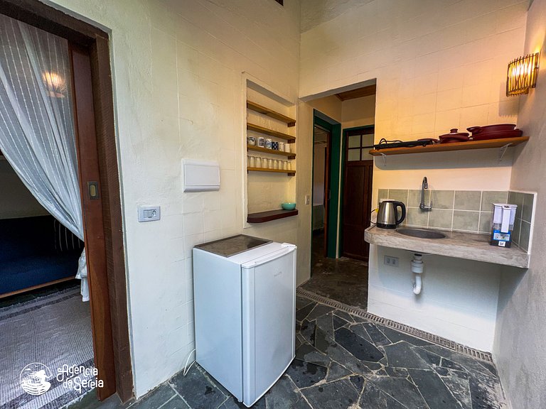 Chalé literário, no coração do Perequê em Ilhabela