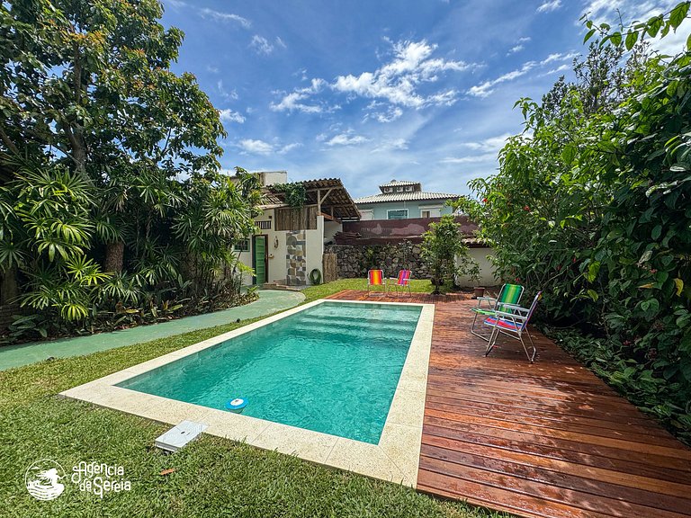 Chalé literário, no coração do Perequê em Ilhabela