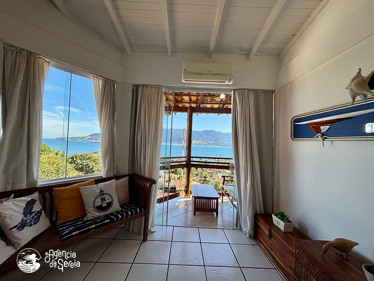 Apartamento com vista para 4 pessoas, 500m praia