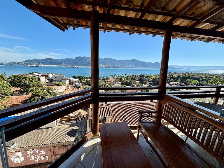 Apartamento com vista para 4 pessoas, 500m praia