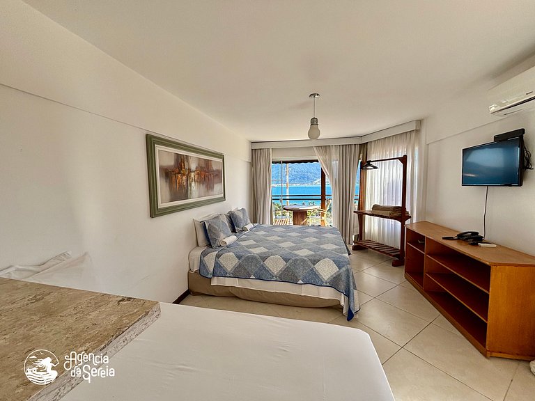 Studio aconchegante com vista e perto do mar