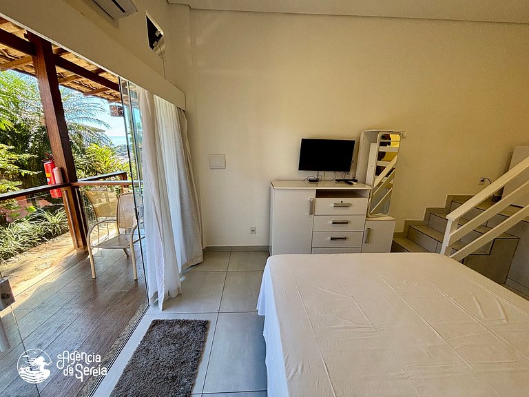 Studio c/ piscina no condomínio e perto da praia