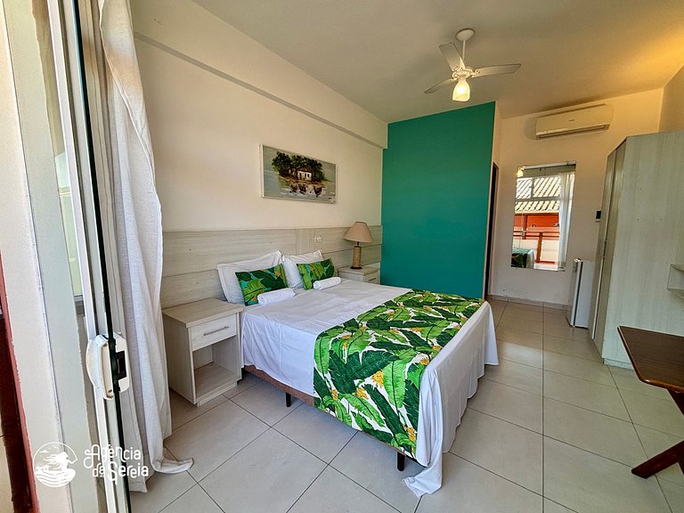 Studio confortável p/casal c piscina no condomínio