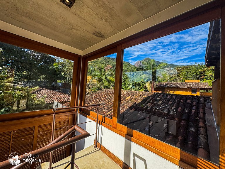 Casa pé na areia em cond perto da Vila de Ilhabela