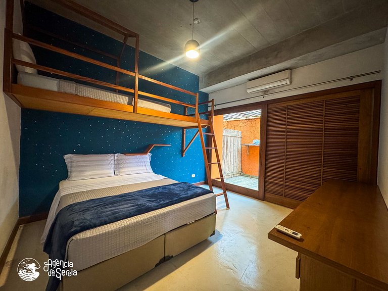 Casa pé na areia em cond perto da Vila de Ilhabela