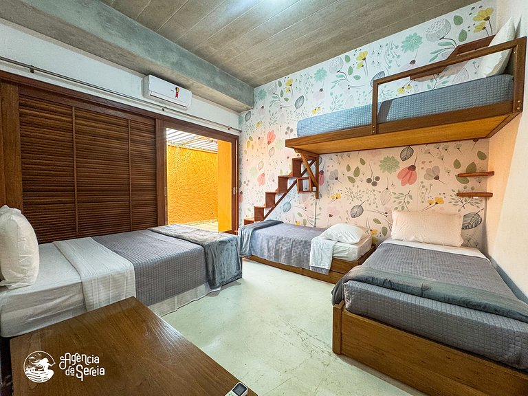 Casa pé na areia em cond perto da Vila de Ilhabela