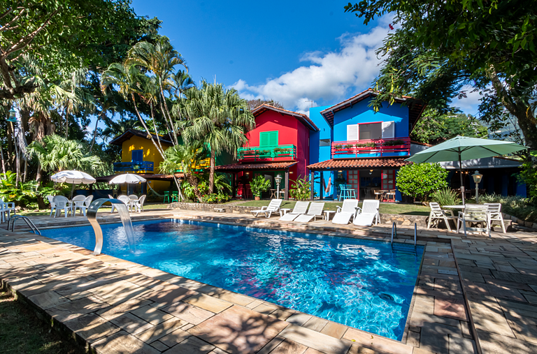 Casa aconchegante perto Praia do Curral, Ilhabela