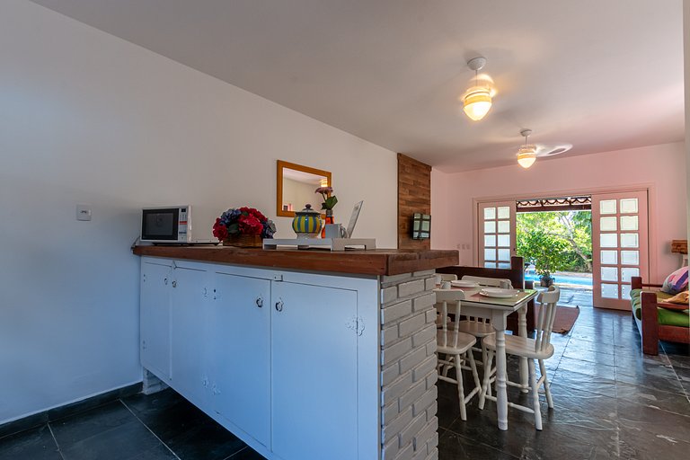 Casa com piscina compartilhada perto da praia