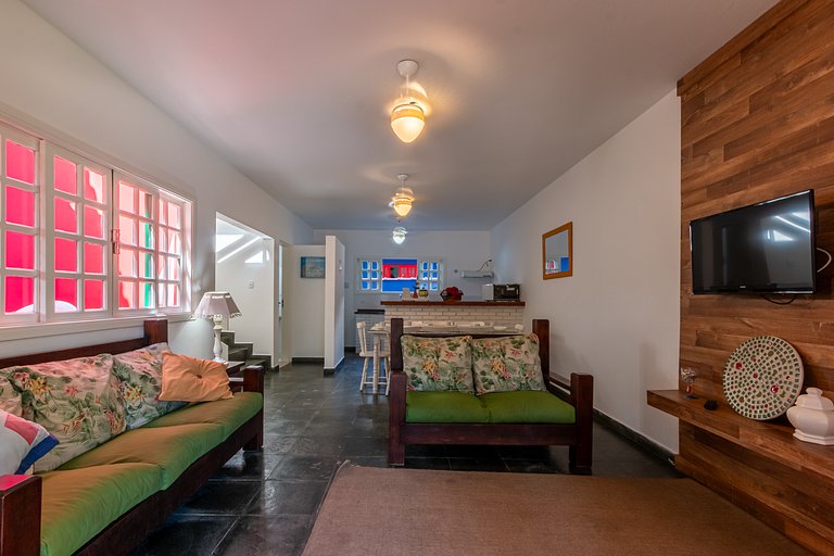 Casa com piscina compartilhada perto da praia